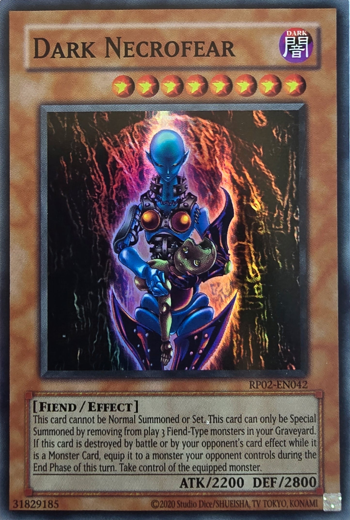 Dark Necrofear [RP02-EN042] Super Rare [Retro Pack 2 2020 Date Reprint]