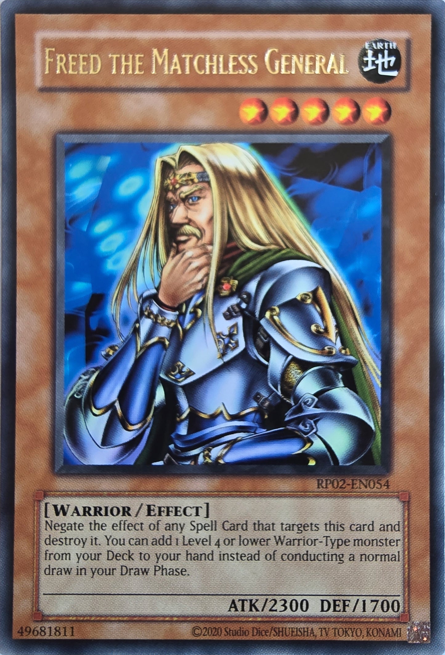 Freed the Matchless General [RP02-EN054] Rare [Retro Pack 2 2020 Date Reprint]