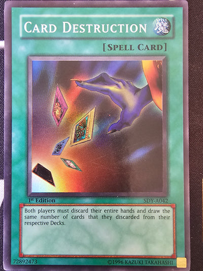 Card Destruction [SDY-A042] Super Rare (Australian Print)