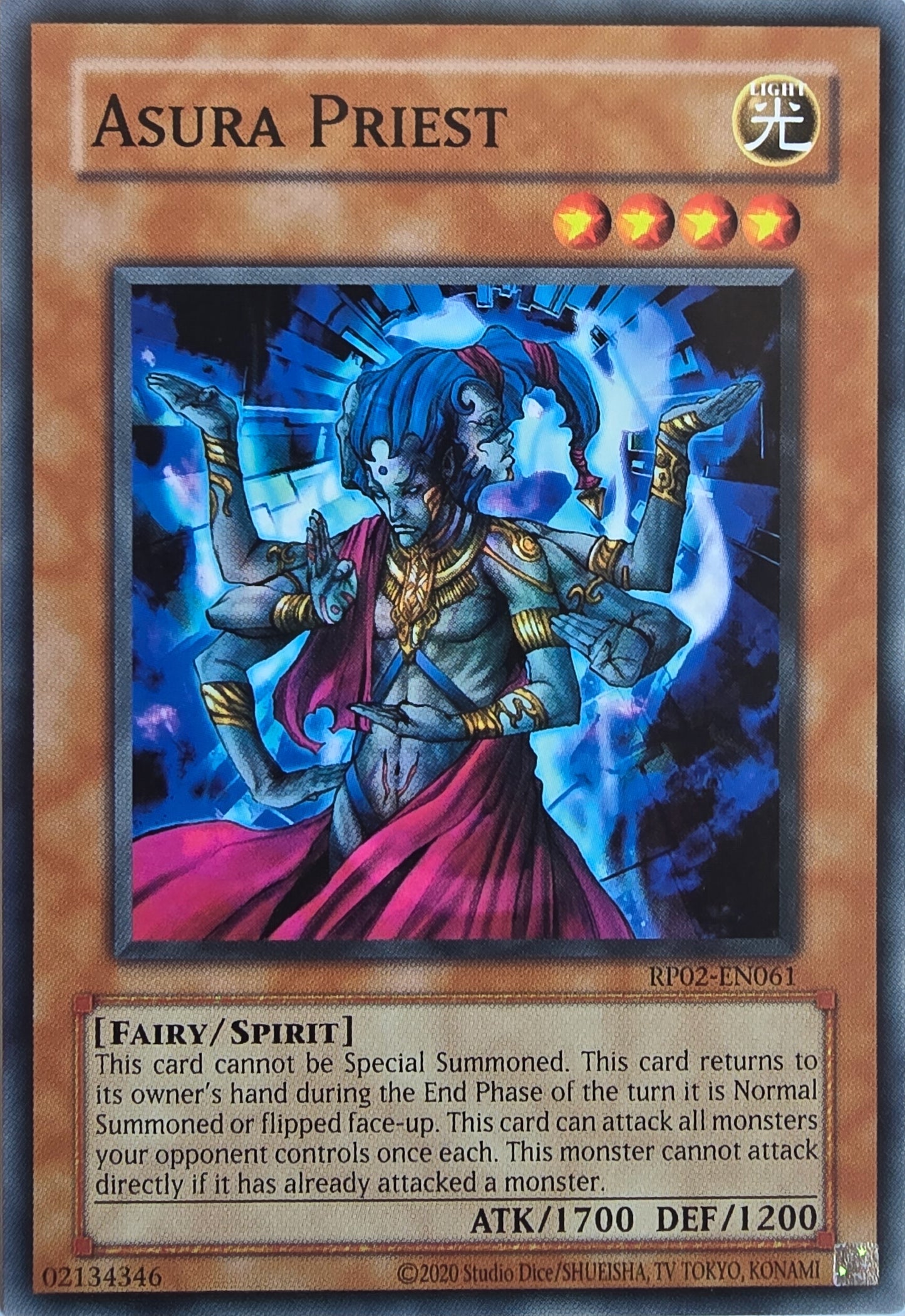 Asura Priest [RP02-EN061] Common [Retro Pack 2 2020 Date Reprint]