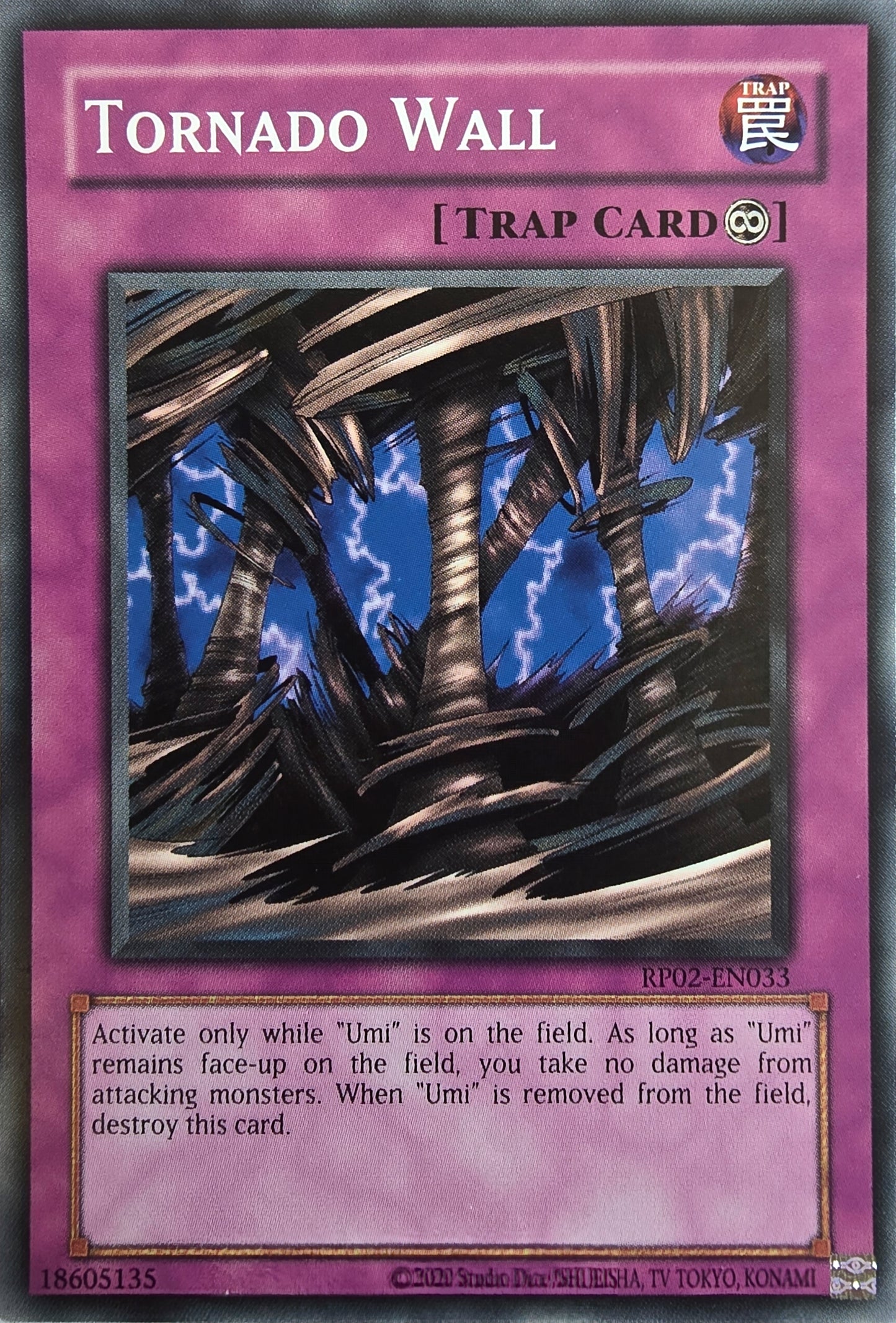 Tornado Wall [RP02-EN033] Common [Retro Pack 2 2020 Date Reprint]