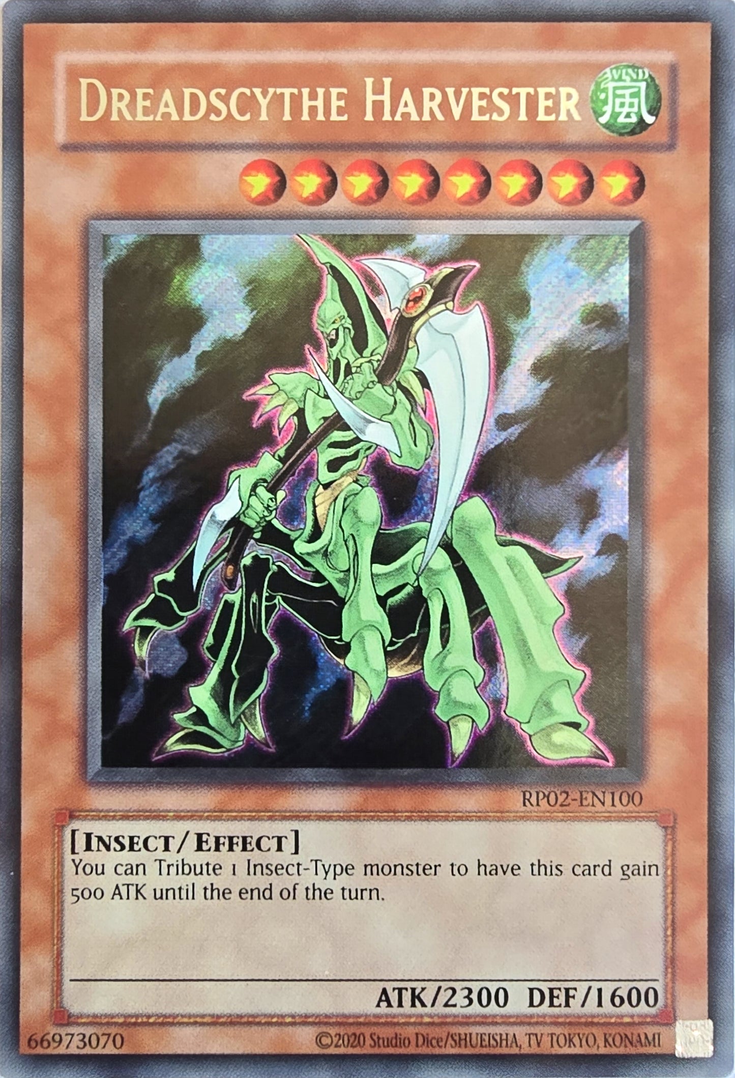 Dreadscythe Harvester [RP02-EN100] Secret Rare [Retro Pack 2 2020 Date Reprint]
