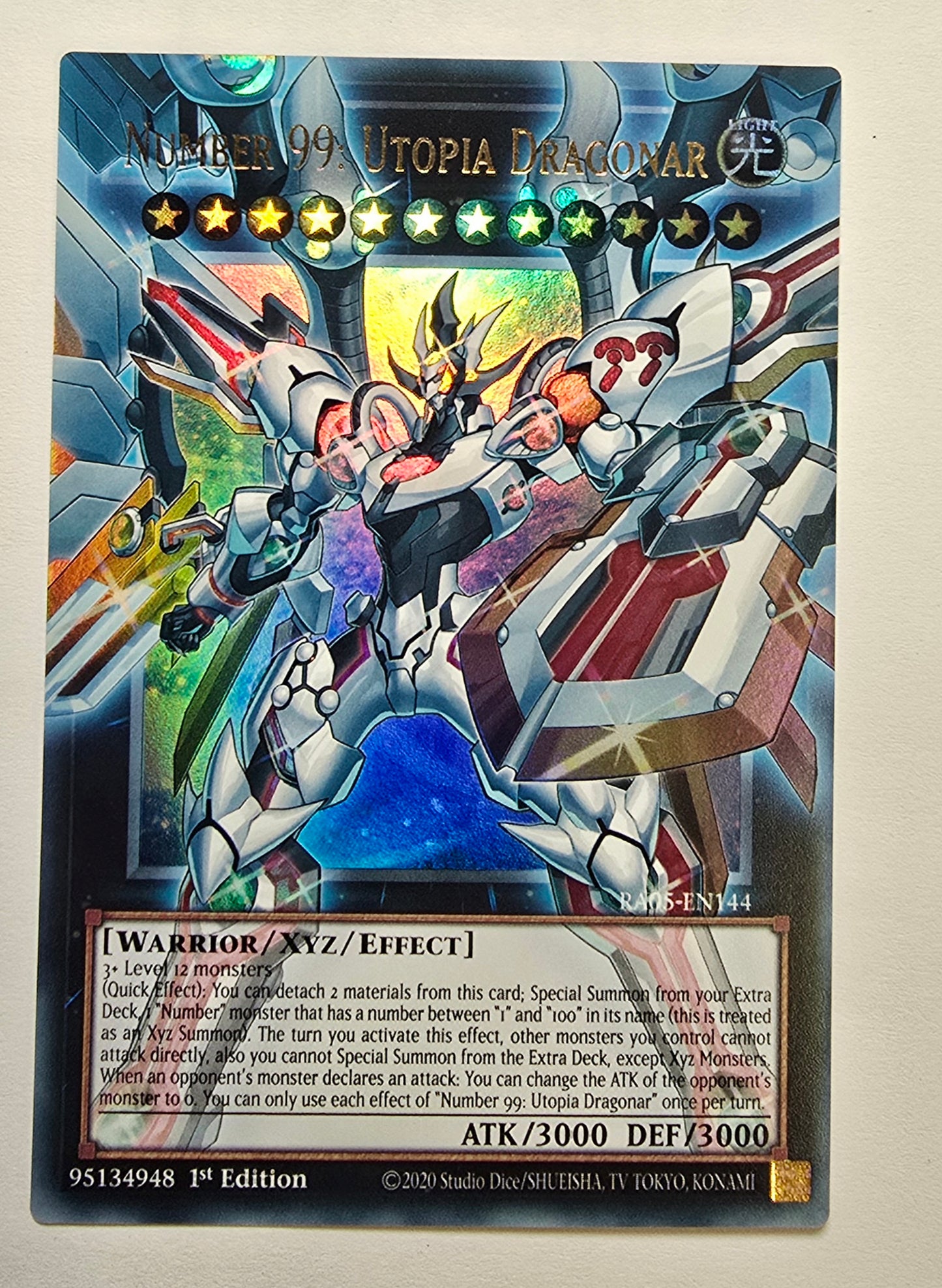 Number 99: Utopia Dragonar (Extended Art) [RA05-EN144] Ultra Rare