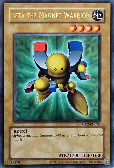 Beta The Magnet Warrior [RP02-EN090] Rare [Retro Pack 2 2020 Date Reprint]