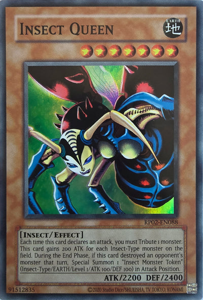 Insect Queen [RP02-EN088] Super Rare [Retro Pack 2 2020 Date Reprint]