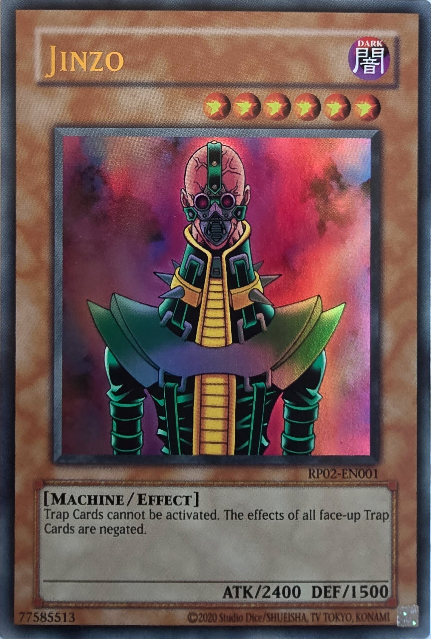 Jinzo [RP02-EN001] Ultra Rare [Retro Pack 2 2020 Date Reprint]