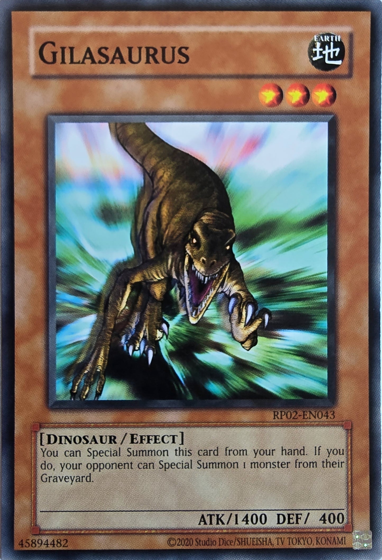 Gilasaurus [RP02-EN043] Common [Retro Pack 2 2020 Date Reprint]