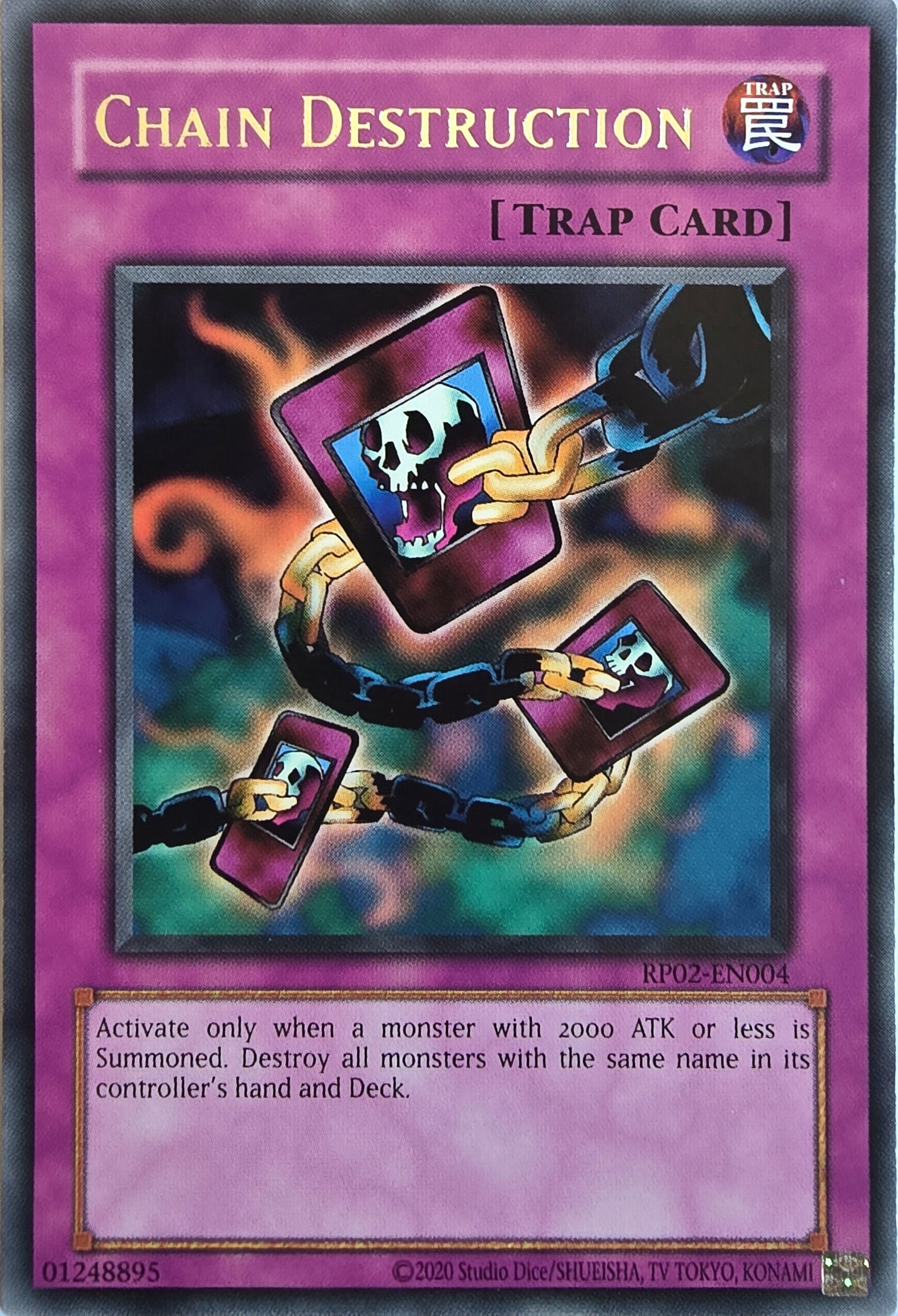 Chain Destruction [RP02-EN004] Rare [Retro Pack 2 2020 Date Reprint]