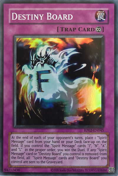 Destiny Board [RP02-EN045] Super Rare [Retro Pack 2 2020 Date Reprint]