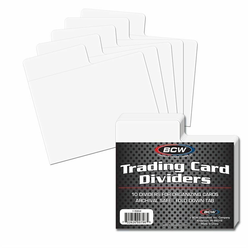 BCW - Trading Card Dividers Horizontal (10 Pack)