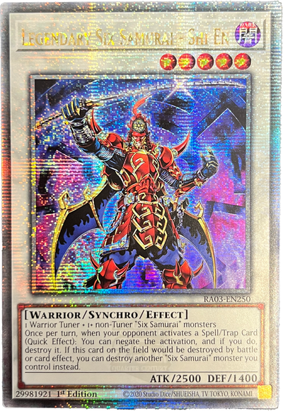 Legendary Six Samurai - Kizan (Quarter Century Secret Rare) [RA03-EN249] Quarter Century Secret Rare