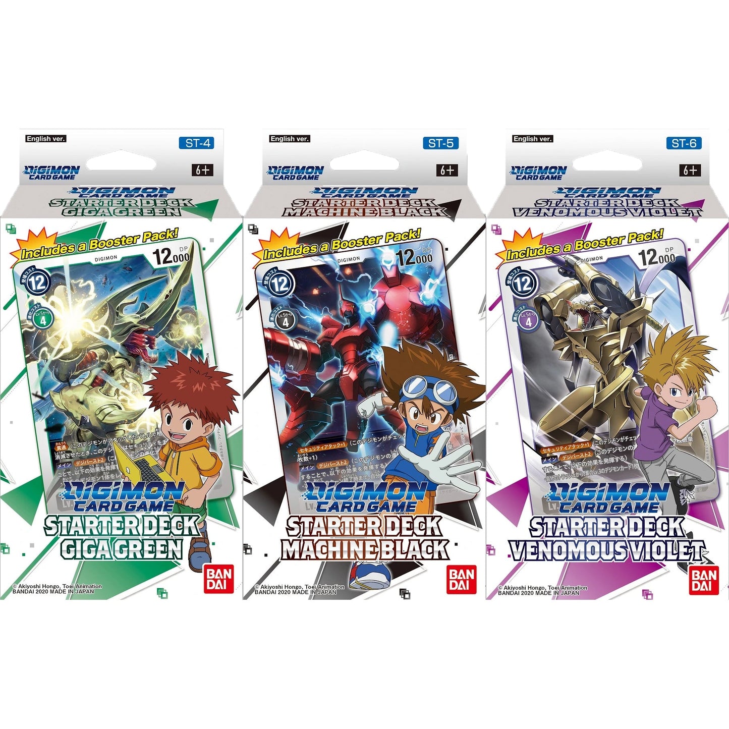 Digimon Card Game - Starter Deck Set (ST4, ST5 & ST6) *Sealed*