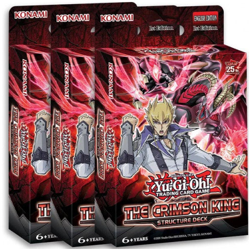 Yugioh! Structure Deck: The Crimson King BUNDLE of 3 *Sealed*
