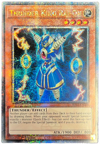 Thunder King Rai-Oh (Quarter Century Secret Rare) [RA03-EN206] Quarter Century Secret Rare