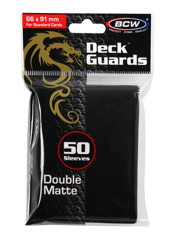 BCW Deck Guard Sleeves (50) - Black (Standard Size)