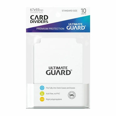 Ultimate Guard Card Dividers - White (10PC)