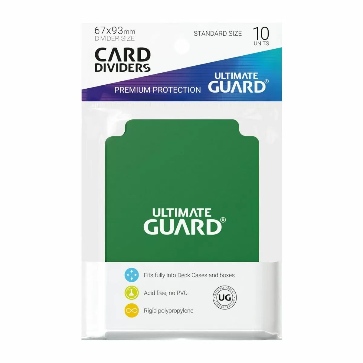 Ultimate Guard Card Dividers - Green (10PC)