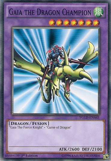 Gaia the Dragon Champion [YGLD-ENA41] Common