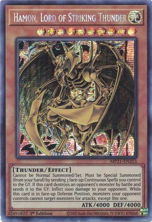 Hamon, Lord of Striking Thunder [MP21-EN253] Prismatic Secret Rare