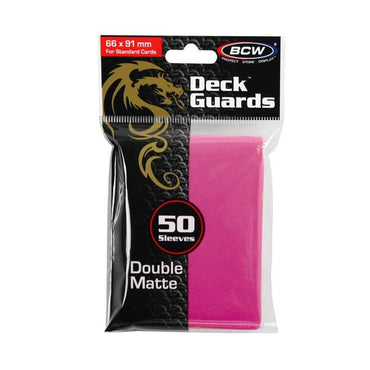 BCW Deck Guard Sleeves (50) - Pink (Standard Size)