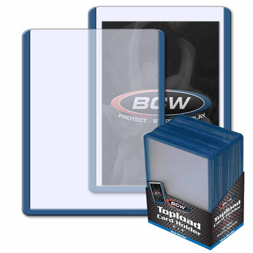 BCW - Toploader Card Holders Standard (25) (Blue)