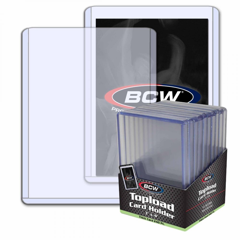 BCW - Toploader Card Holders Thick 240PT (10 PK)