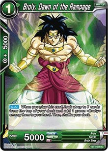 Broly, Dawn of the Rampage (2017) [BT1-076]