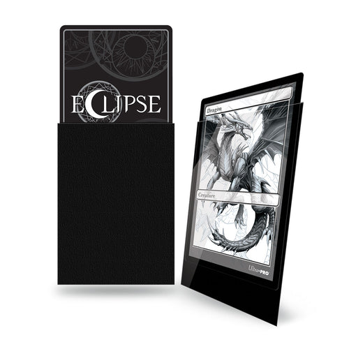 Ultra Pro - Eclipse Gloss Deck Protector Sleeves - Jet Black (100 PC) (Standard Sized)