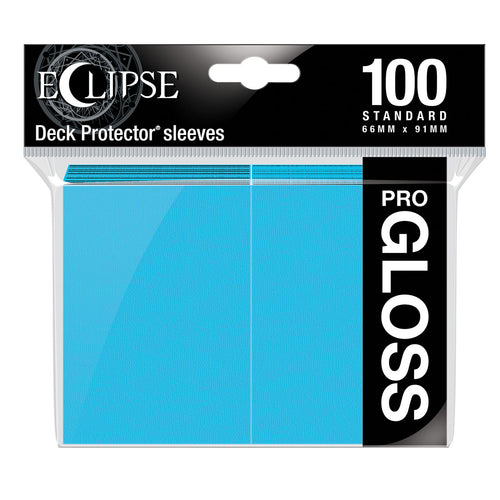 Ultra Pro - Eclipse Gloss Deck Protector Sleeves - Sky Blue (100 PC) (Standard Sized)
