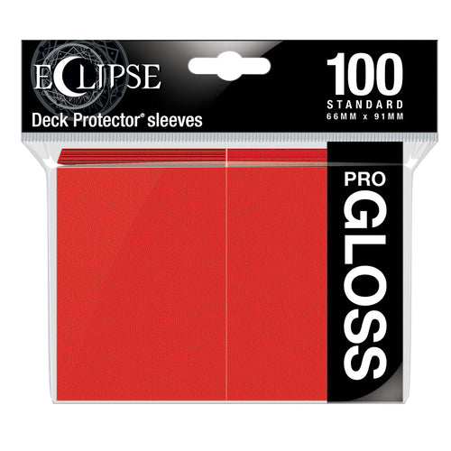 Ultra Pro - Eclipse Gloss Deck Protector Sleeves - Apple Red (100 PC) (Standard Sized)
