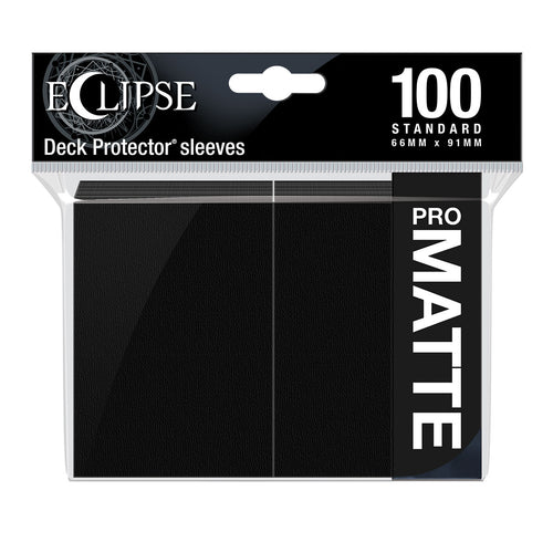 Ultra Pro - Eclipse Matte Deck Protector Sleeves - Jet Black (100 PC) (Standard Sized)