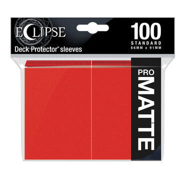 Ultra Pro - Eclipse Matte Deck Protector Sleeves - Apple Red (100 PC) (Standard Sized)
