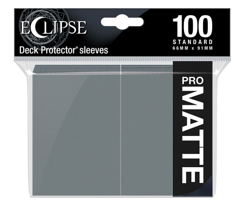 Ultra Pro - Eclipse Matte Deck Protector Sleeves - Smoke Grey (100 PC) (Standard Sized)