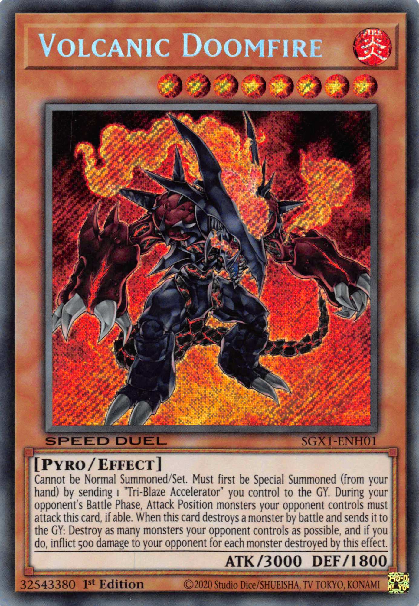 Volcanic Doomfire [SGX1-ENH01] Secret Rare