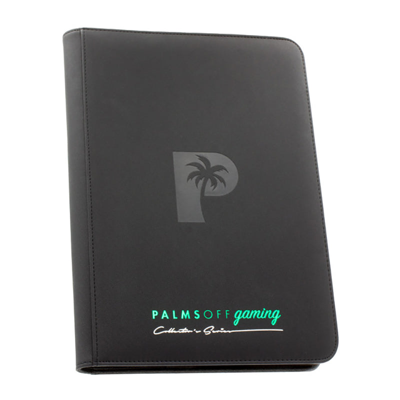 Palms Off Binder Collector Series 9-Pocket Zip Binder 360 - Black