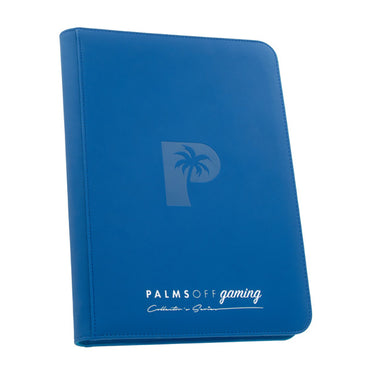 Palms Off Binder Collector Series 9-Pocket Zip Binder 360 - Blue