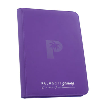Palms Off Binder Collector Series 9-Pocket Zip Binder 360 - Purple