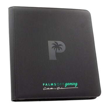 Palms Off Binder Collector Series 12-Pocket Zip Binder 480 - Black