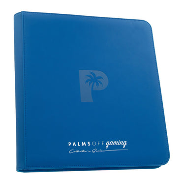 Palms Off Binder Collector Series 12-Pocket Zip Binder 480 - Blue