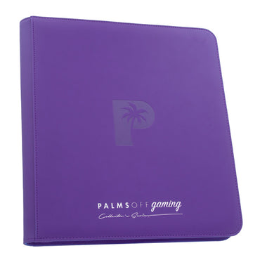 Palms Off Binder Collector Series 12-Pocket Zip Binder 480 - Purple