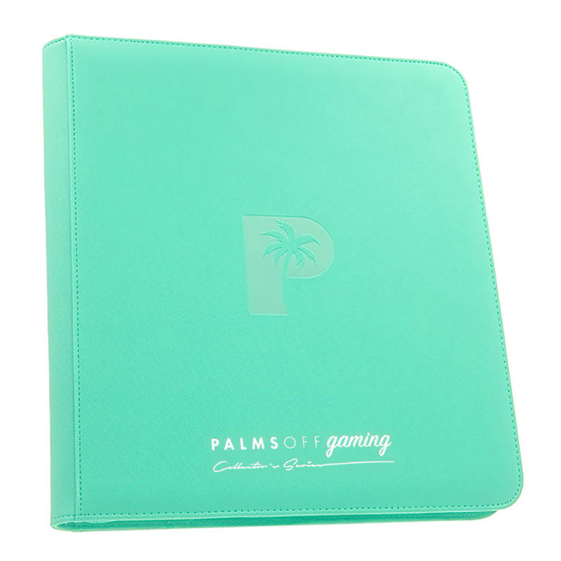 Palms Off Binder Collector Series 12-Pocket Zip Binder 480 - Turquoise