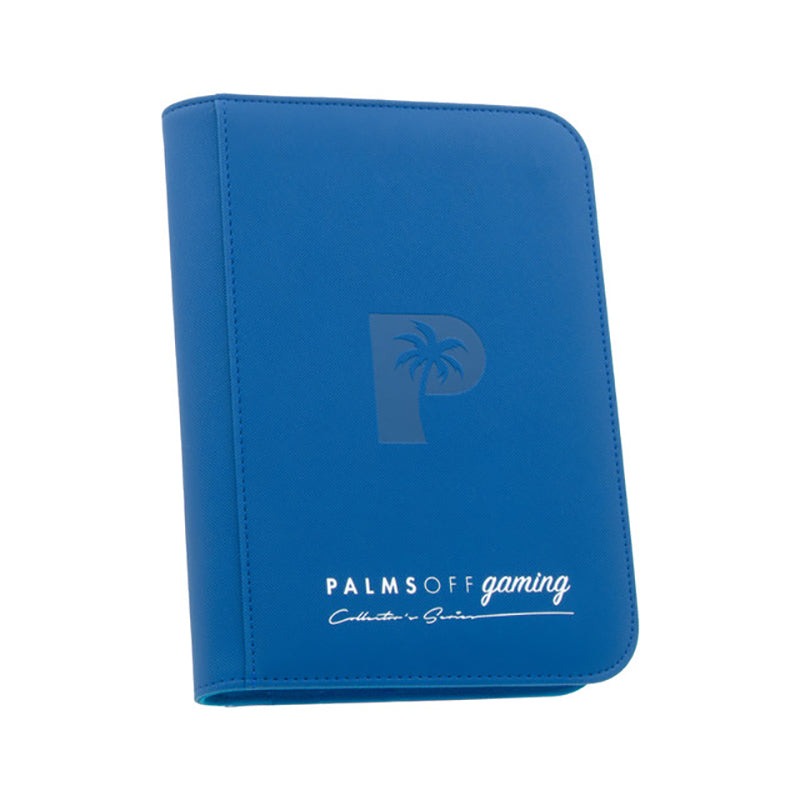 Palms Off Binder Collector Series 4-Pocket Zip Binder 160 - Blue