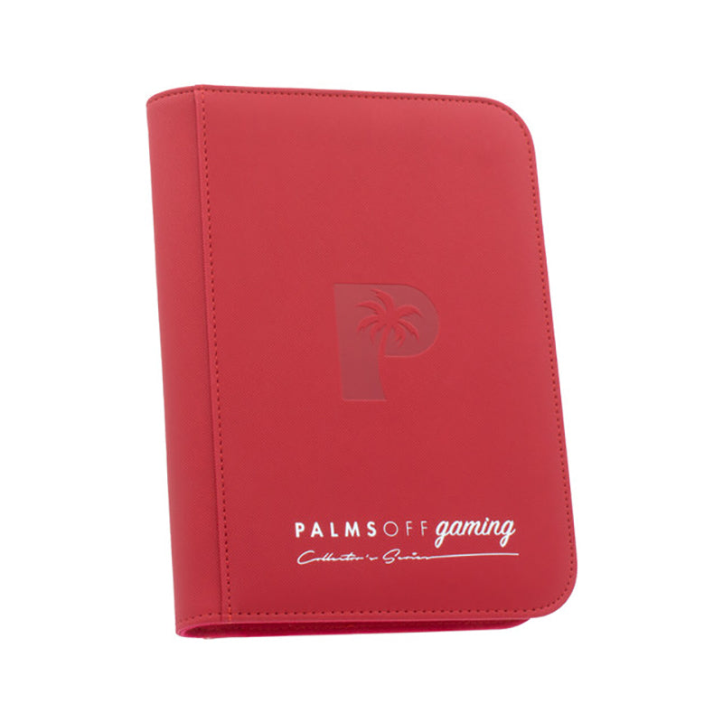 Palms Off Binder Collector Series 4-Pocket Zip Binder 160 - Red
