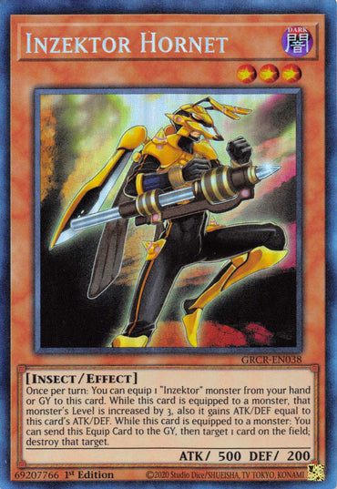 Inzektor Hornet [GRCR-EN038] Collector's Rare