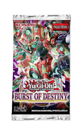 Yugioh! Booster Packs: Burst of Destiny *Sealed*