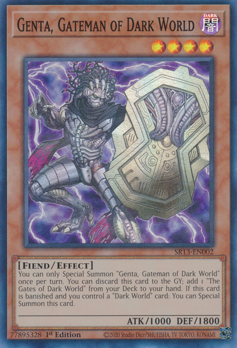 Genta, Gateman of Dark World [SR13-EN002] Super Rare