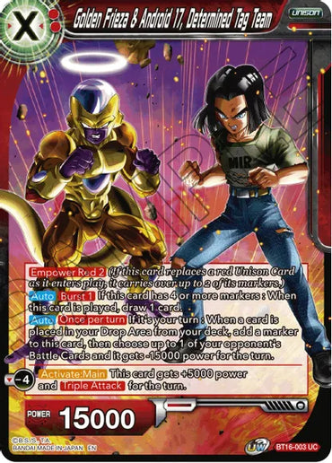 Golden Frieza & Android 17, Determined Tag Team [BT16-003]