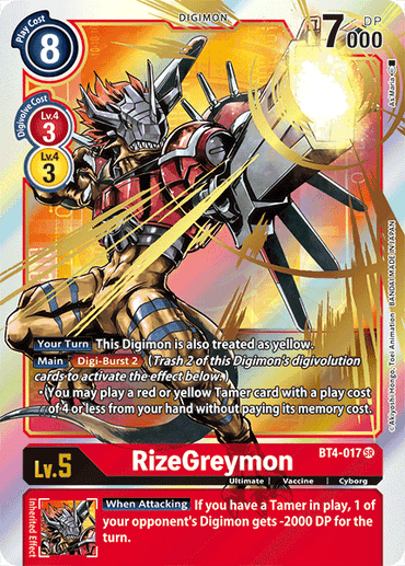 RizeGreymon [BT4-017] (Alternate Art) [Great Legend]