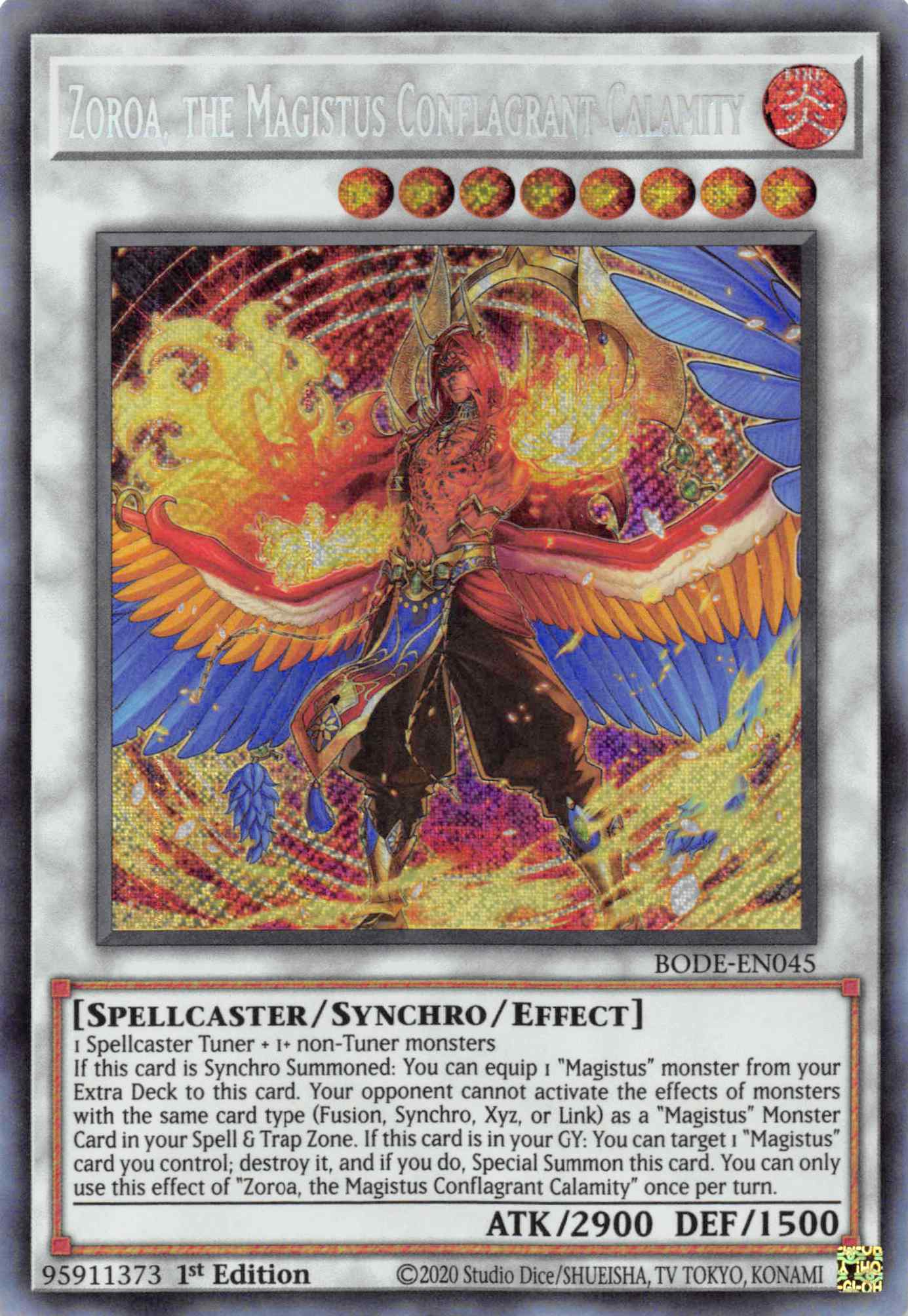Zoroa, the Magistus Conflagrant Calamity [BODE-EN045] Secret Rare