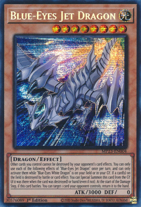 Blue-Eyes Jet Dragon [MP23-EN004] Prismatic Secret Rare